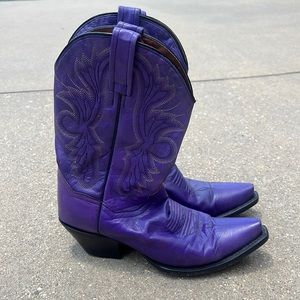 Dan Post Wild Ride Purple Cowgirl Boots